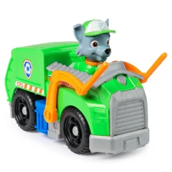 Spin Master Véhicule 15 cm et figurine La Pat Patrouille : Camion de recyclage Rocky^ Les Héros Et Personnages