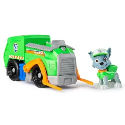 Spin Master Véhicule 15 cm et figurine La Pat Patrouille : Camion de recyclage Rocky^ Les Héros Et Personnages