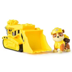 Spin Master Véhicule 15 cm et figurine La Pat Patrouille : Bulldozer Ruben^ Les Héros Et Personnages