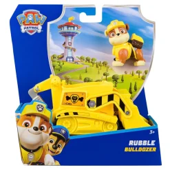 Spin Master Véhicule 15 cm et figurine La Pat Patrouille : Bulldozer Ruben^ Les Héros Et Personnages