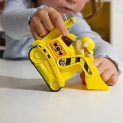 Spin Master Véhicule 15 cm et figurine La Pat Patrouille : Bulldozer Ruben^ Les Héros Et Personnages