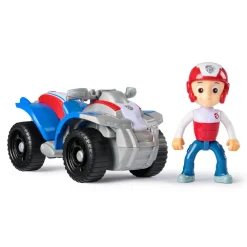 Spin Master Véhicule 15 cm et figurine La Pat Patrouille : Quad de sauvetage Ryder^ Les Héros Et Personnages