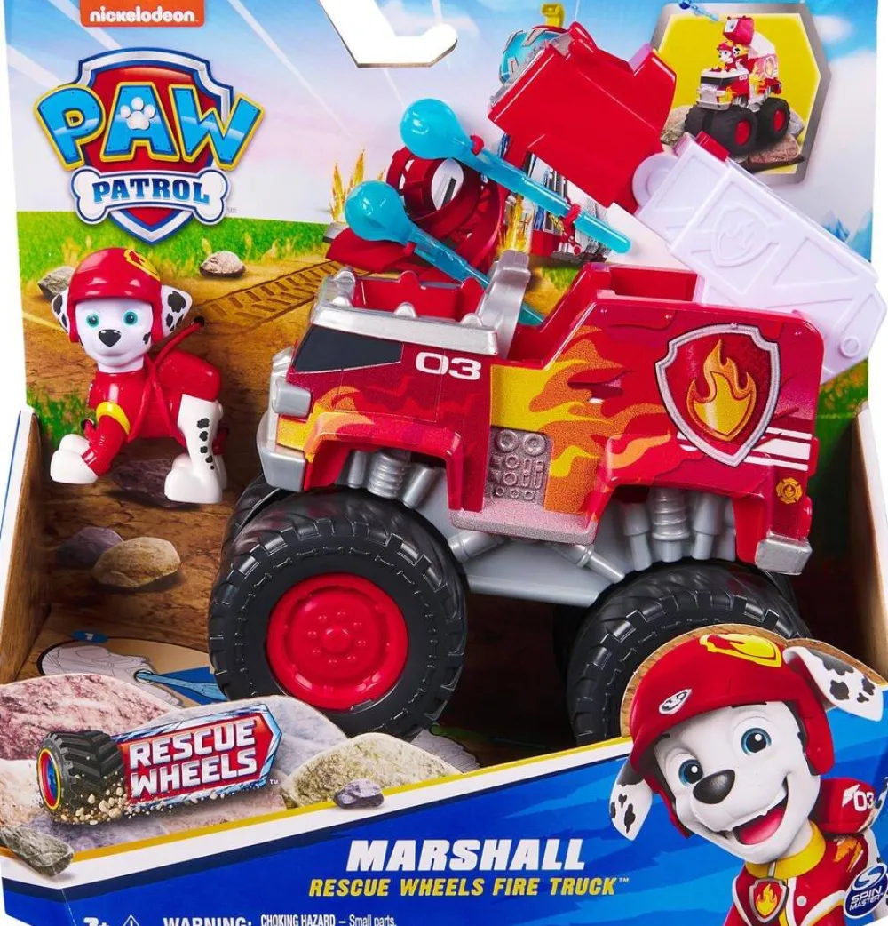 Spin Master Véhicule + Figurine Rescue Wheels Pat Patrouille - Marcus^ Petites Voitures