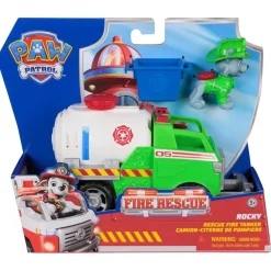 Spin Master Véhicule et figurine Rocky - Fire Rescue La Pat Patrouille^ Les Héros Et Personnages