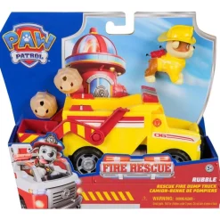 Spin Master Véhicule et figurine Ruben - Fire Rescue La Pat Patrouille^ Les Héros Et Personnages