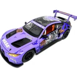 Voiture BMW M4 GT3 Wasa violette à l'échelle 1:24^ Modèles Réduits