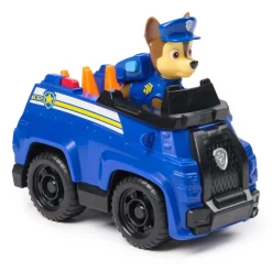 Spin Master Voiture de Patrouille Chase - Véhicule 15 cm et figurine La Pat Patrouille^ Les Héros Et Personnages