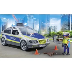Varta Voiture de police avec sirène et gyrophare PLAYMOBIL ACTION HEROES 71729^ La Ville, La Police Et Les Secours