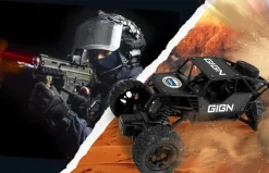 MGM Voiture Radiocommandée Turbo Challenge Intervention GIGN 1/18^ Voitures Radiocommandées