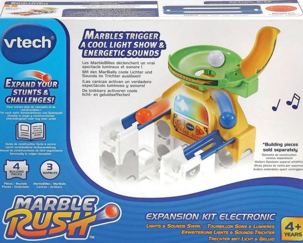 Varta Vtech Marble Rush - Kit D'expansion Électronique Avec Tourbillon De Sons Et Lumi^ Autres Jeux De Construction