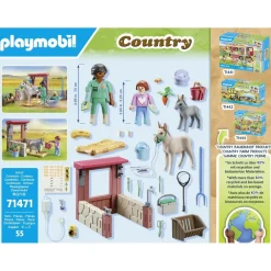 Playmobil Vétérinaire avec animaux à la ferme - Country 71471^ La Ferme Et L'Univers Agricole