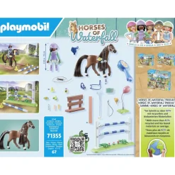 Playmobil Zoe et Blaze avec parcours d'obstacles Horses of Waterfall 71355^ La Ferme Et L'Univers Agricole